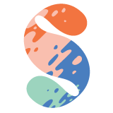 A colorful S logo for Soulversations, a connection-building card game.